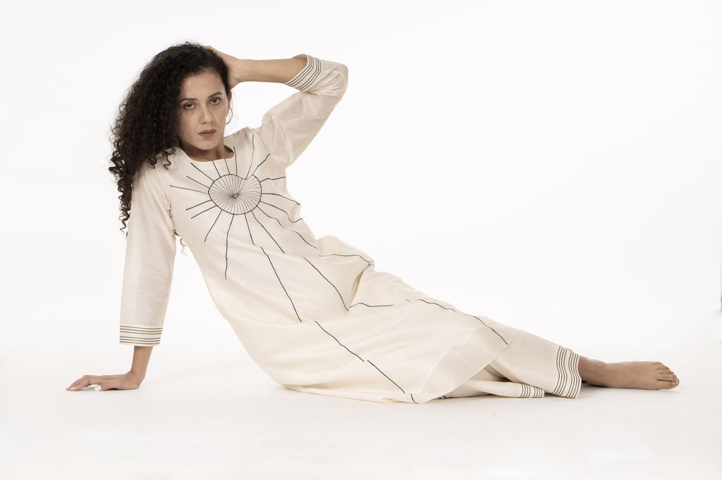 Ivory Grace Handwork Kurta Co-ord