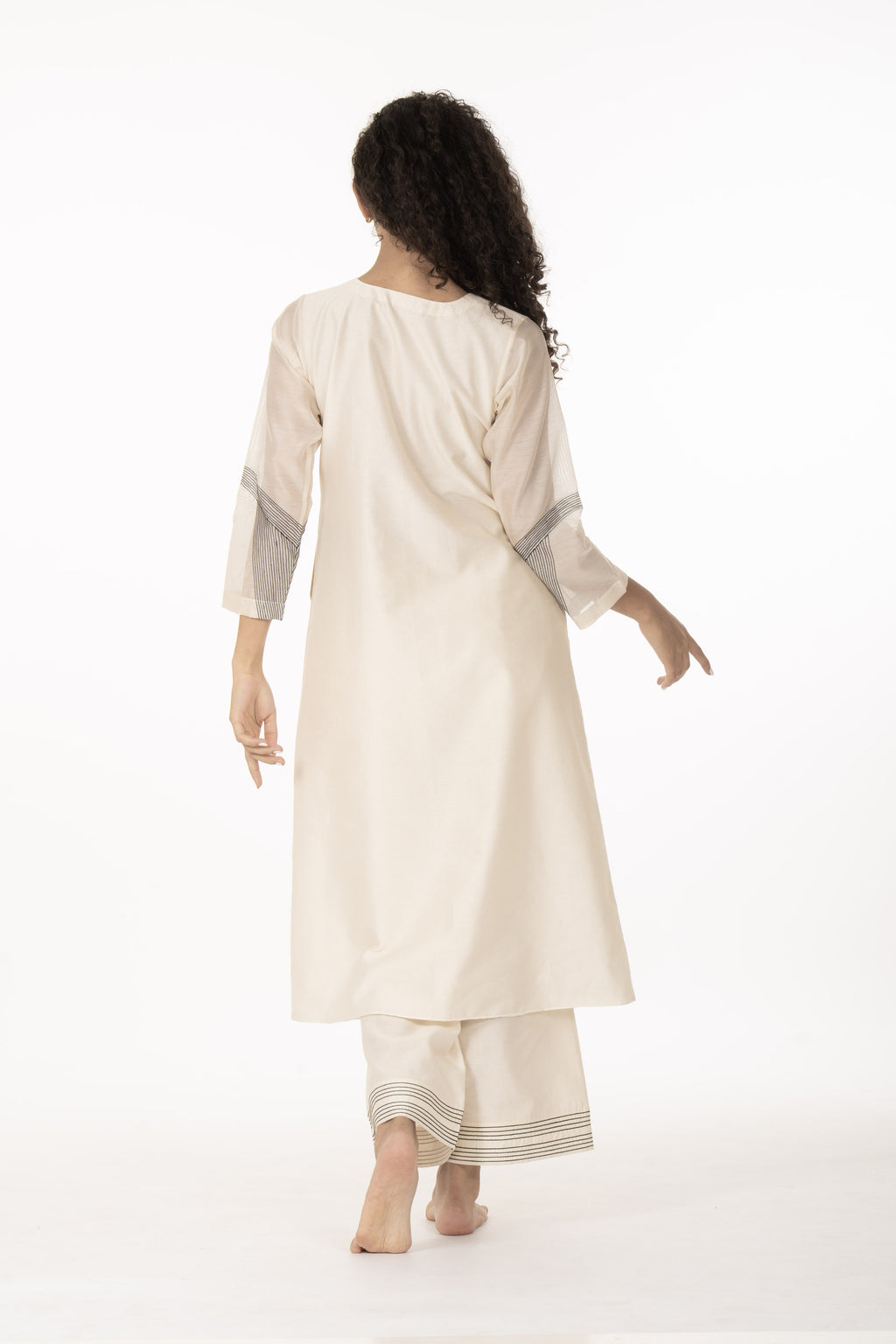 Khat Ivory Dress with Bottom