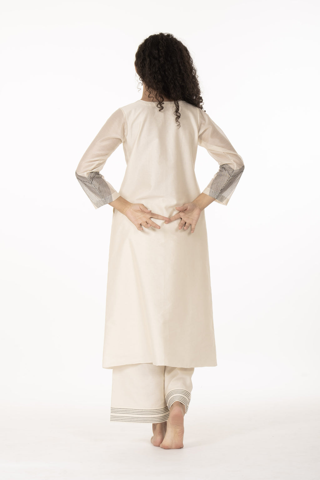 Khat Ivory Dress with Bottom
