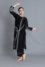 Khat Pantone Embroidered Dress Co-ord with Scraff