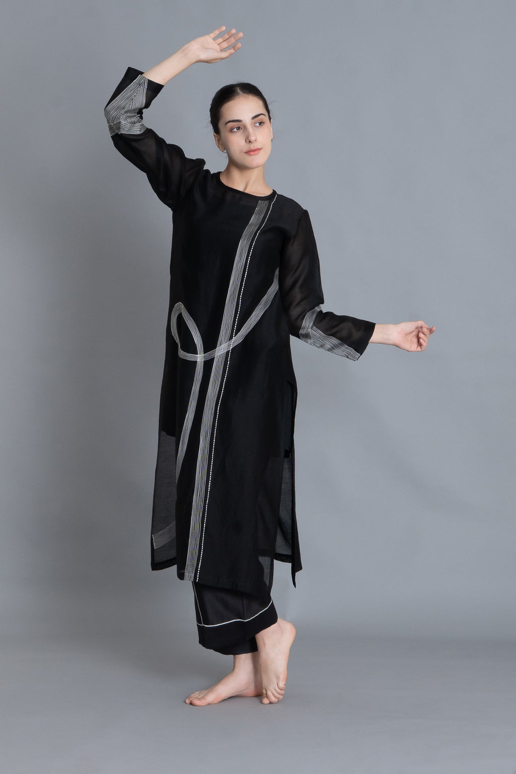 Khat Pantone Embroidered Dress Co-ord