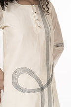 Khat Ivory Dress with Bottom