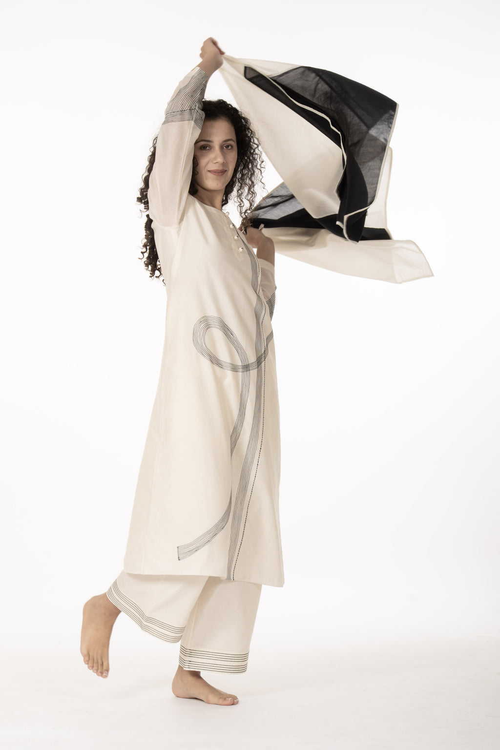 Khat Ivory Dress Co-ord