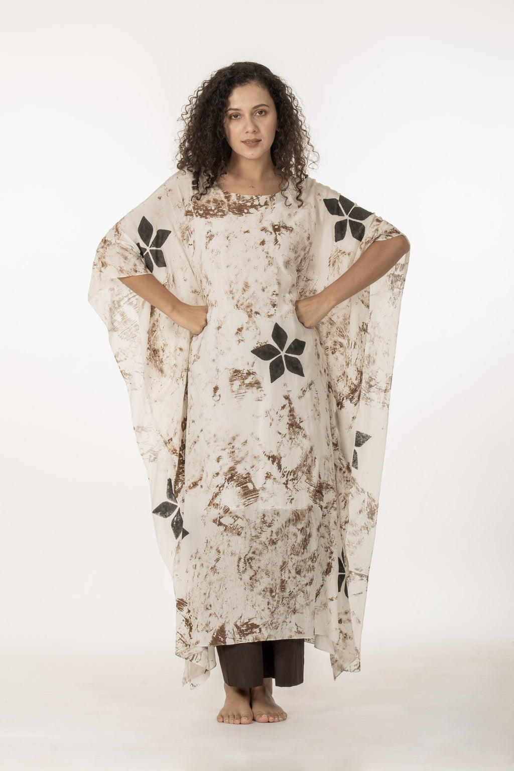 Printed Kaftan with Bottom
