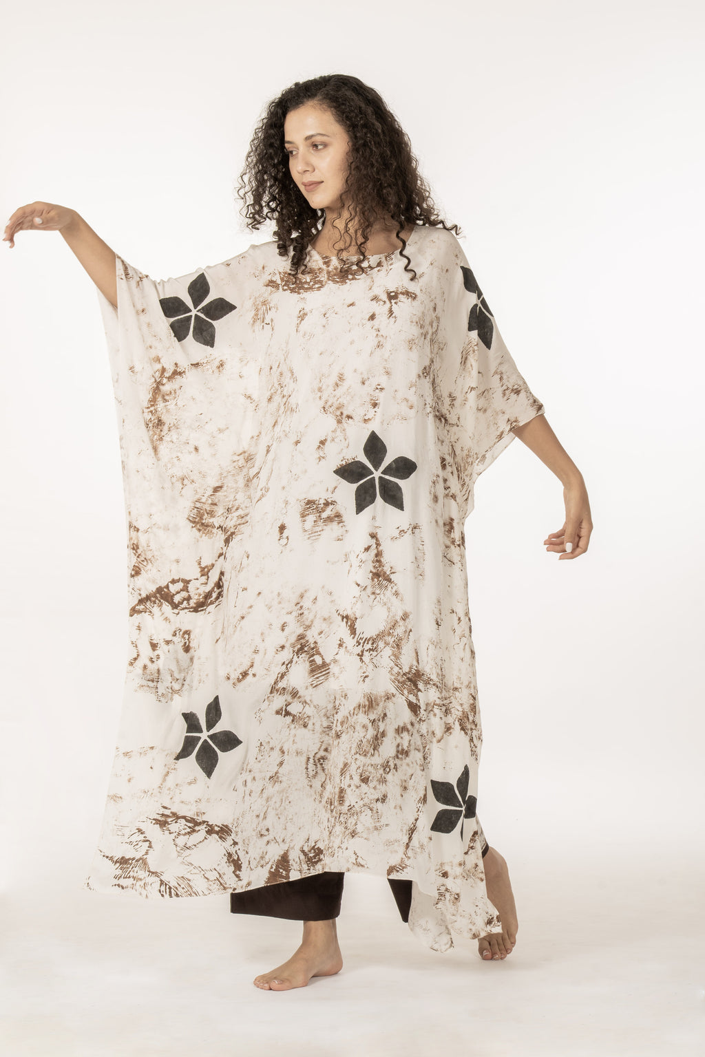 Printed Kaftan with Bottom
