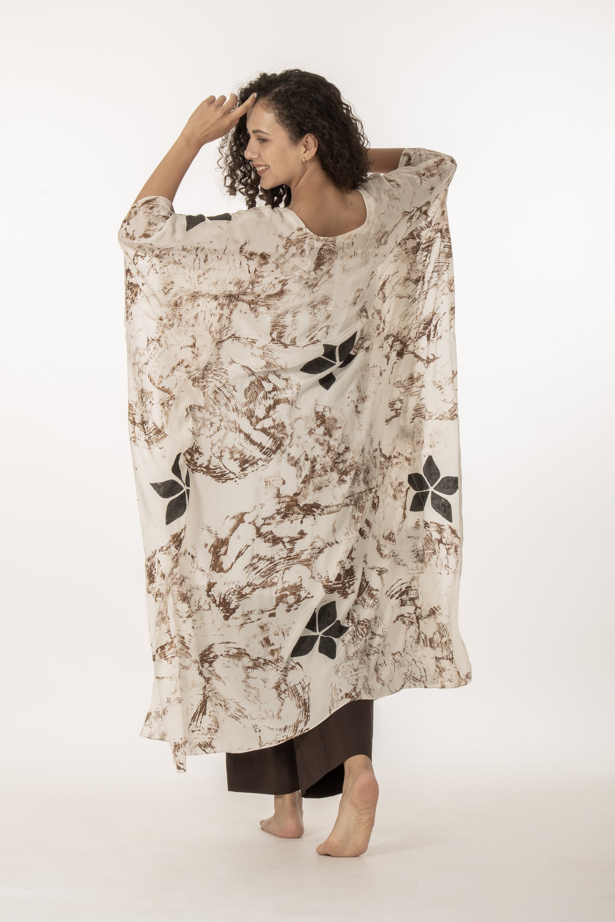 Printed Kaftan with Bottom