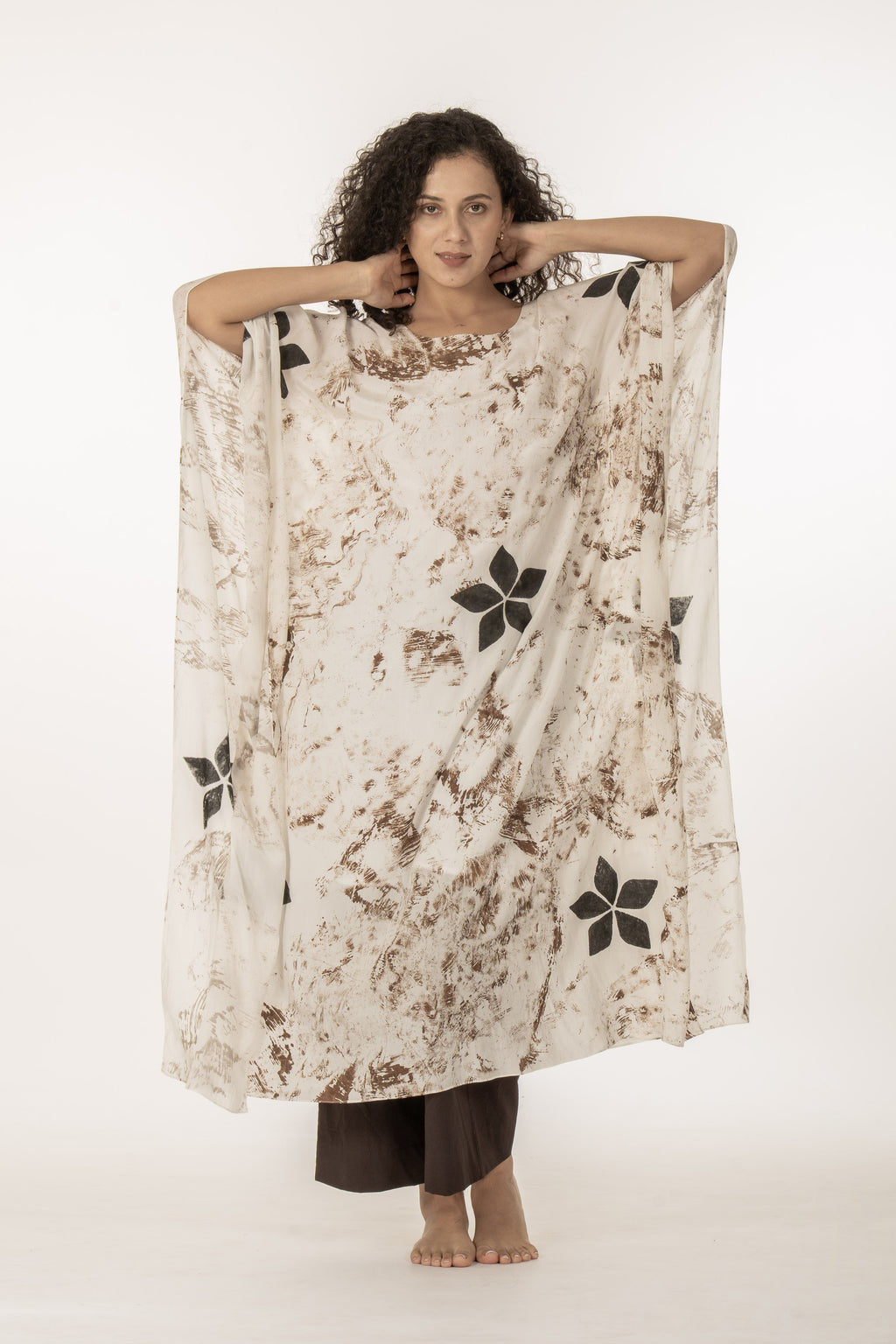Printed Kaftan with Bottom