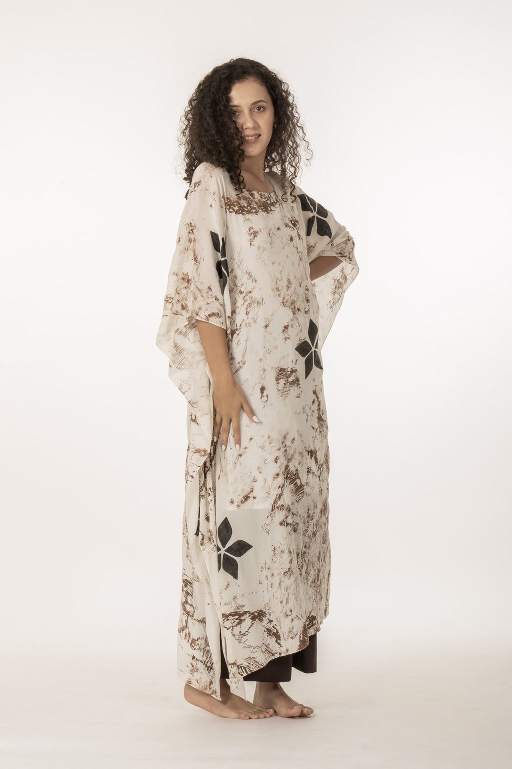 Printed Kaftan with Bottom