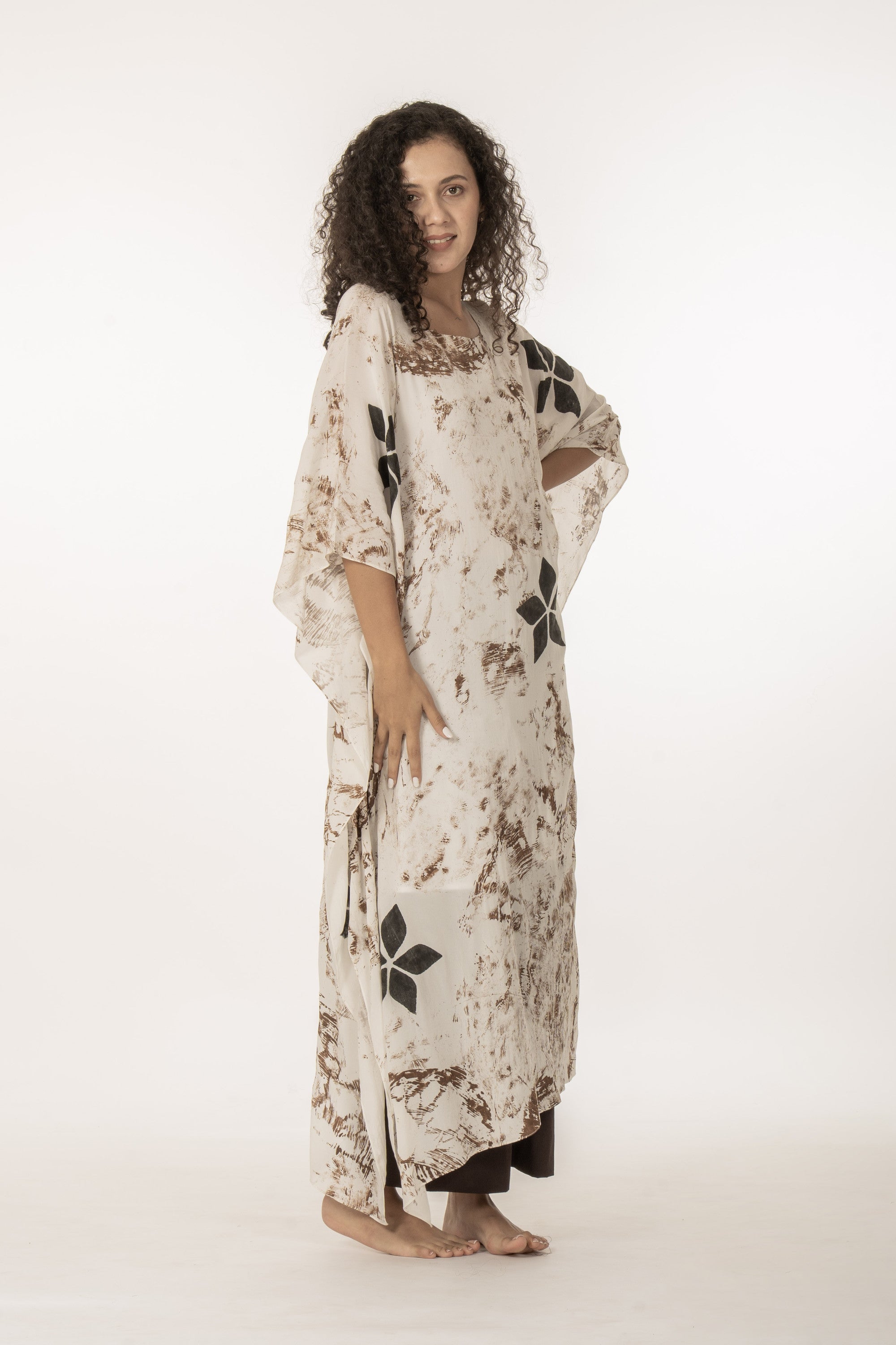Printed Kaftan with Bottom