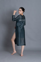 E-Mint Embroidery Dress
