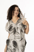 Charcoal Whisper Kaftan co-ord