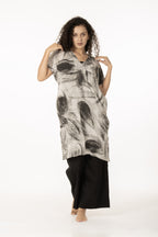 Charcoal Whisper Kaftan co-ord