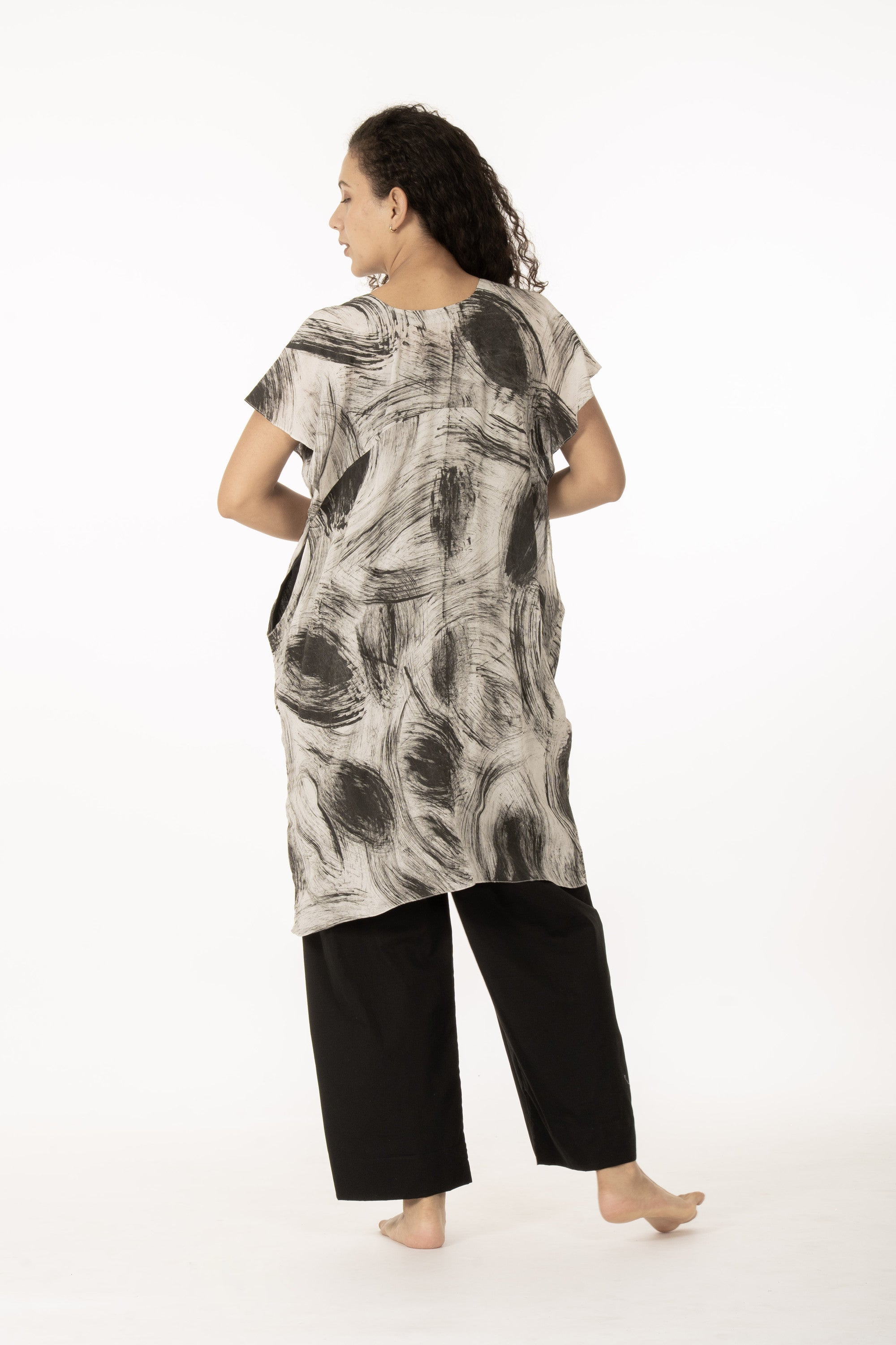 Charcoal Whisper Kaftan co-ord