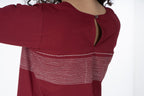 Maroon Grace Embroidery Dress Co-ord