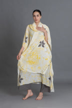 Crezia Silk Kaftan Co-ord with Scraff