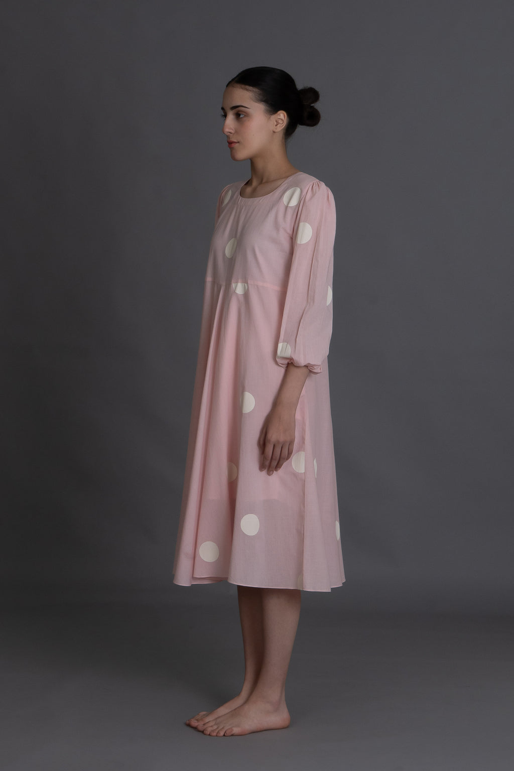 Pastel pink polka Dress