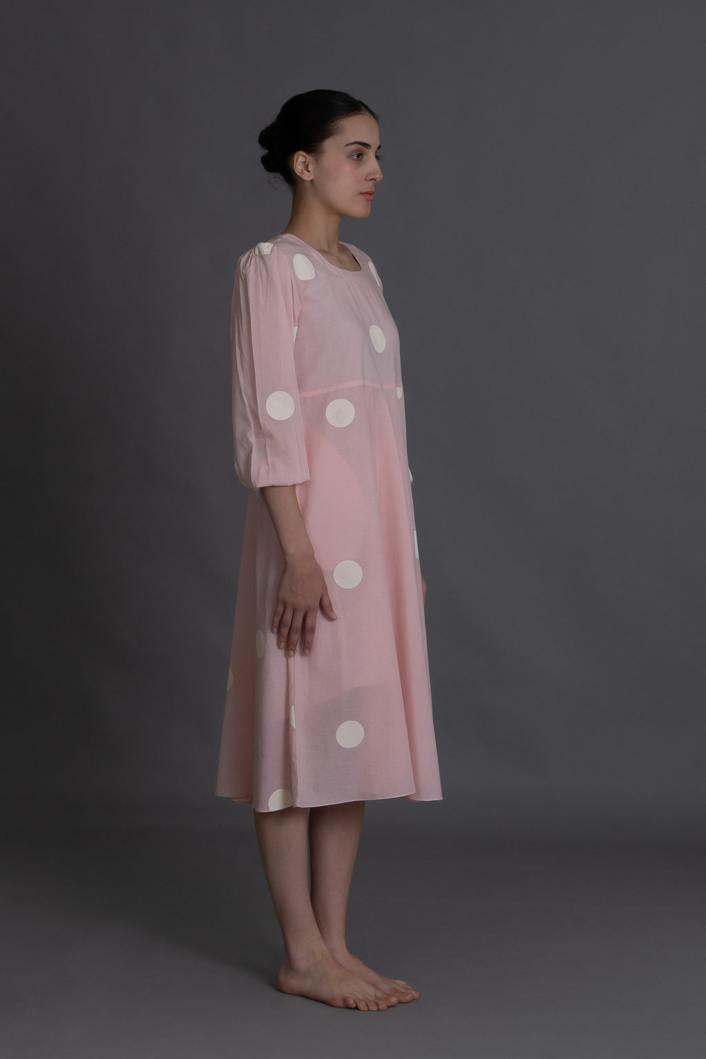 Pastel pink polka Dress