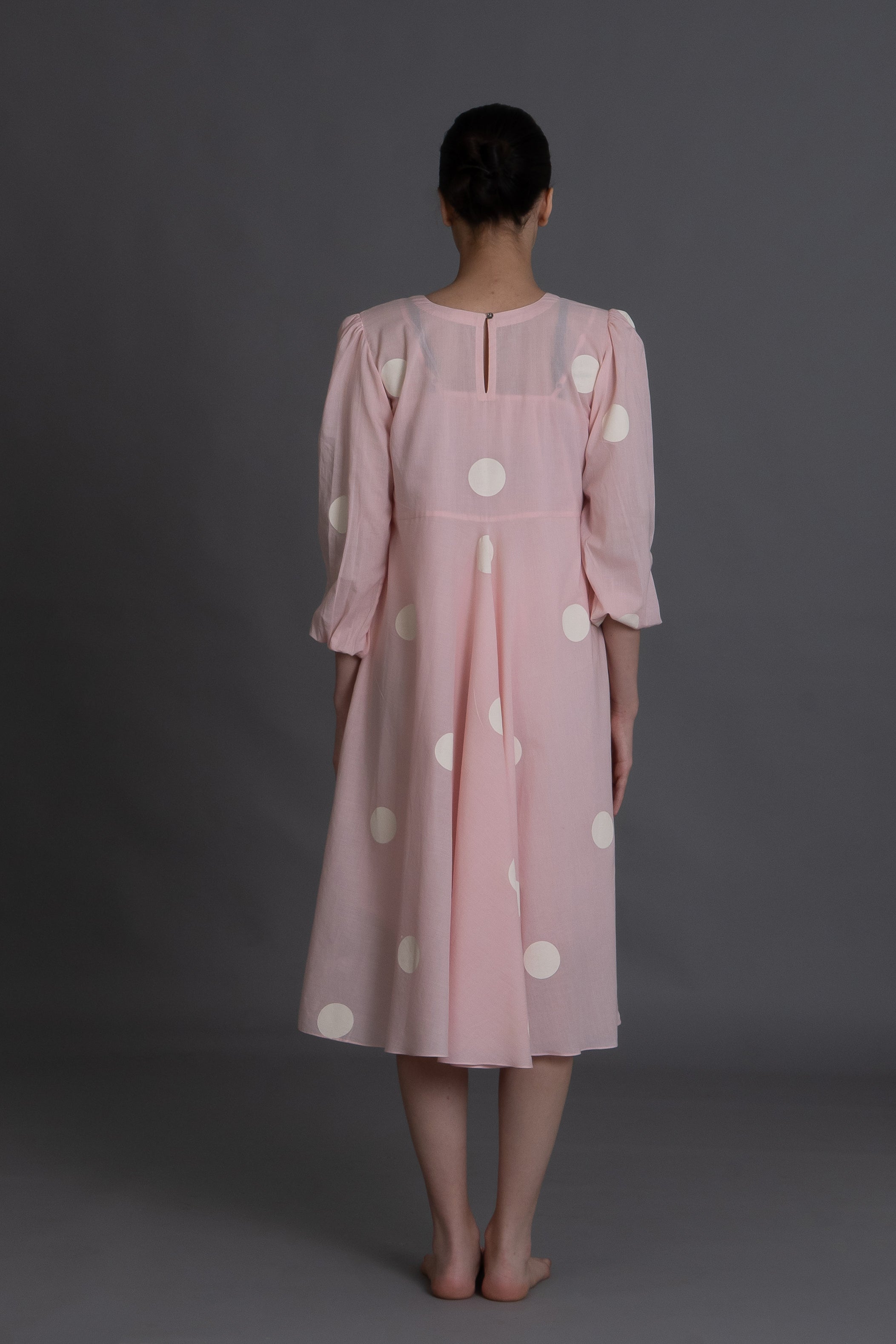 Pastel pink polka Dress