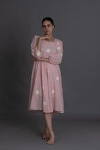 Pastel pink polka Dress