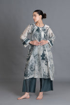 Mint Texture Print Dress Co-ord