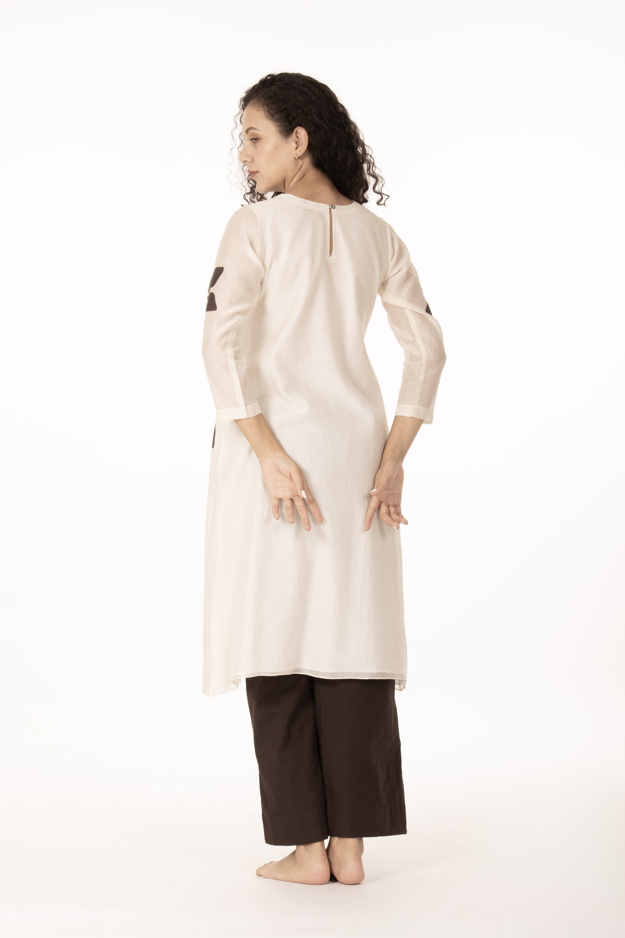 Ivory Bloom Dress with Bottom