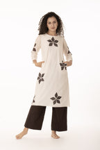 Ivory Bloom Dress with Bottom