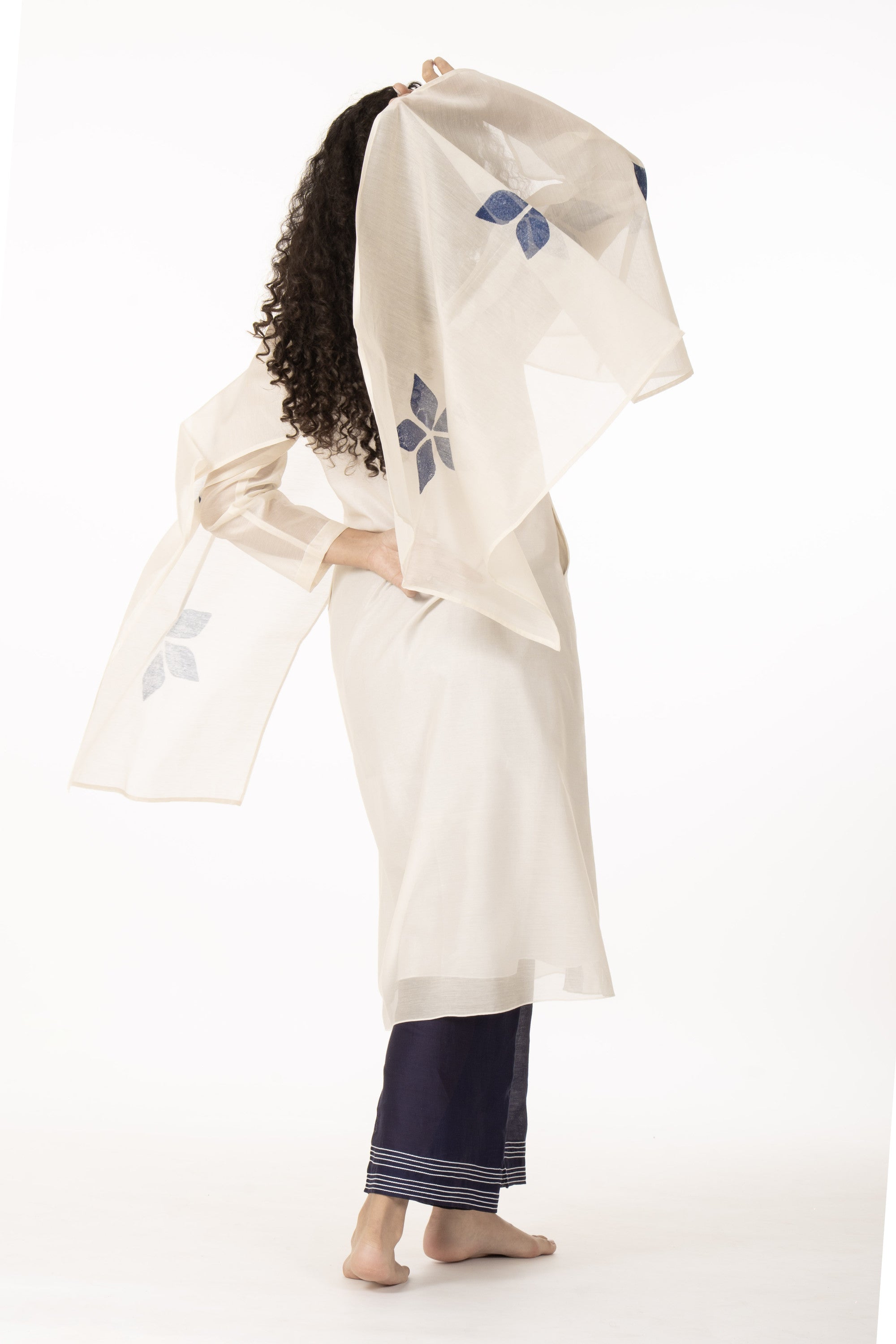 Blue Bloom Kurta Co-ord