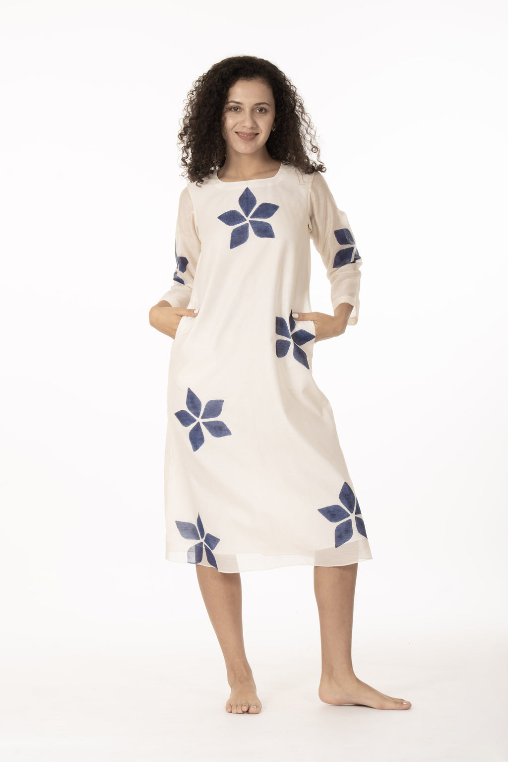 Blue Bloom Kurta