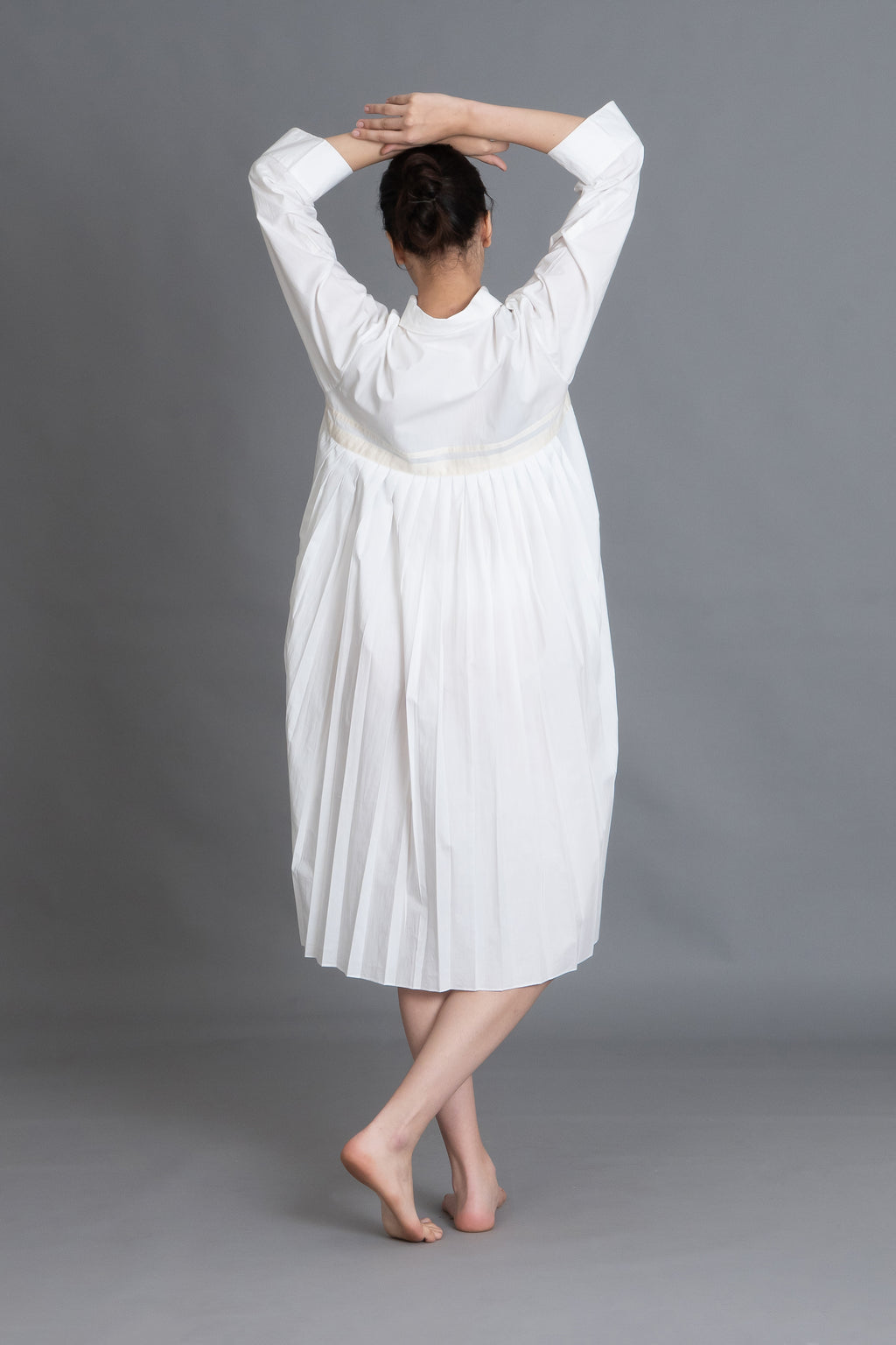 Bright white Pleated Shirt