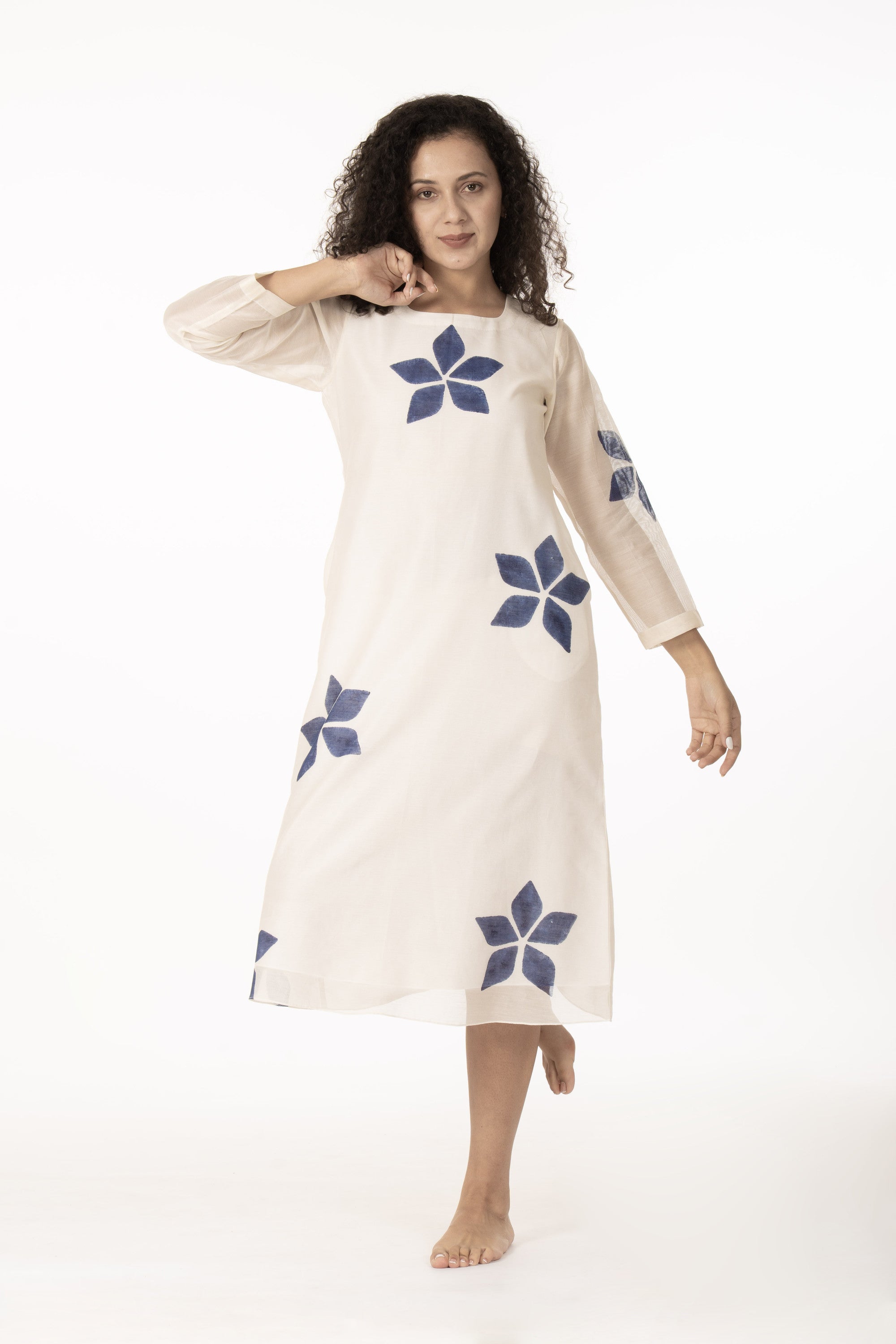 Blue Bloom Kurta