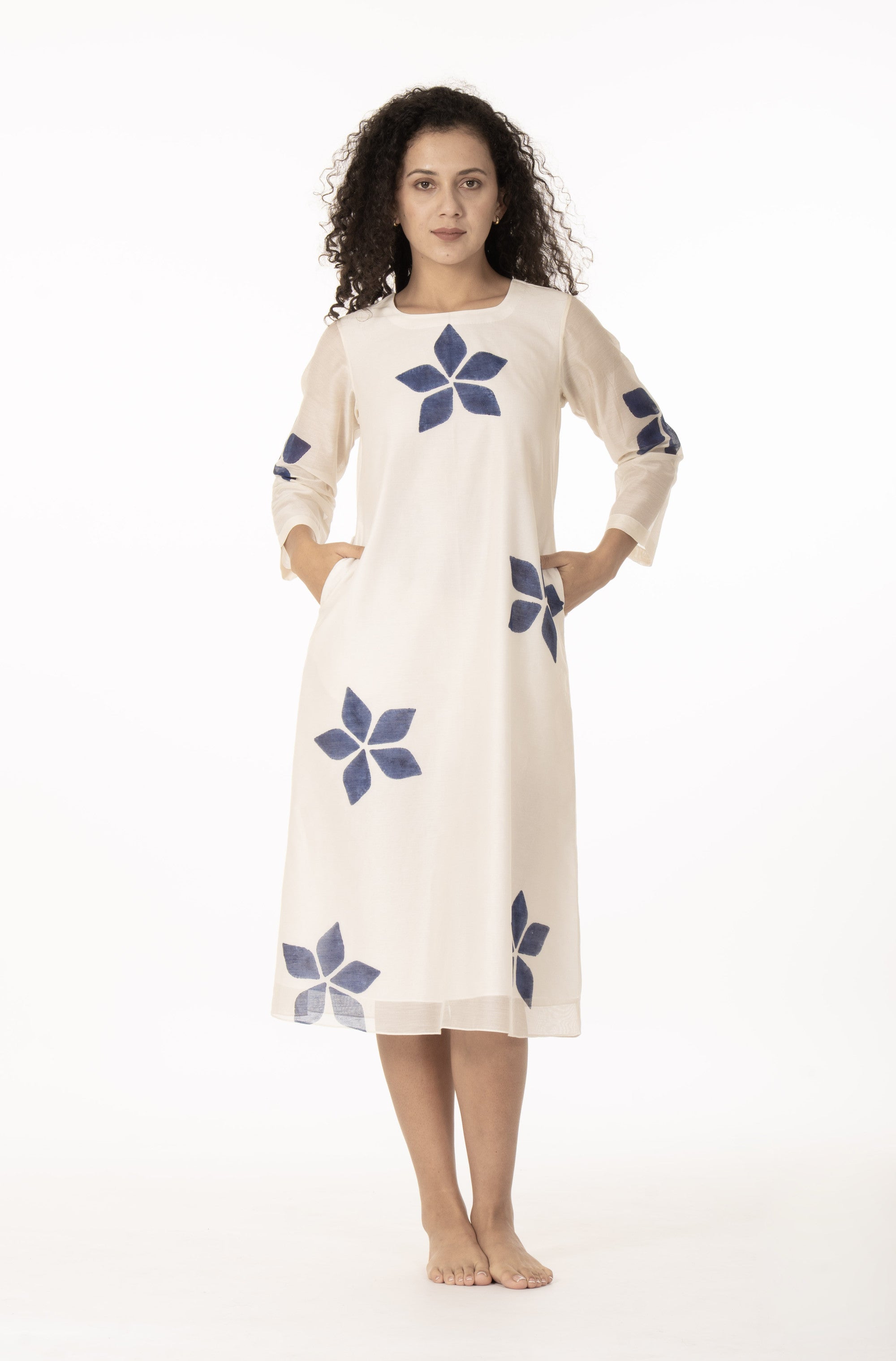 Blue Bloom Kurta