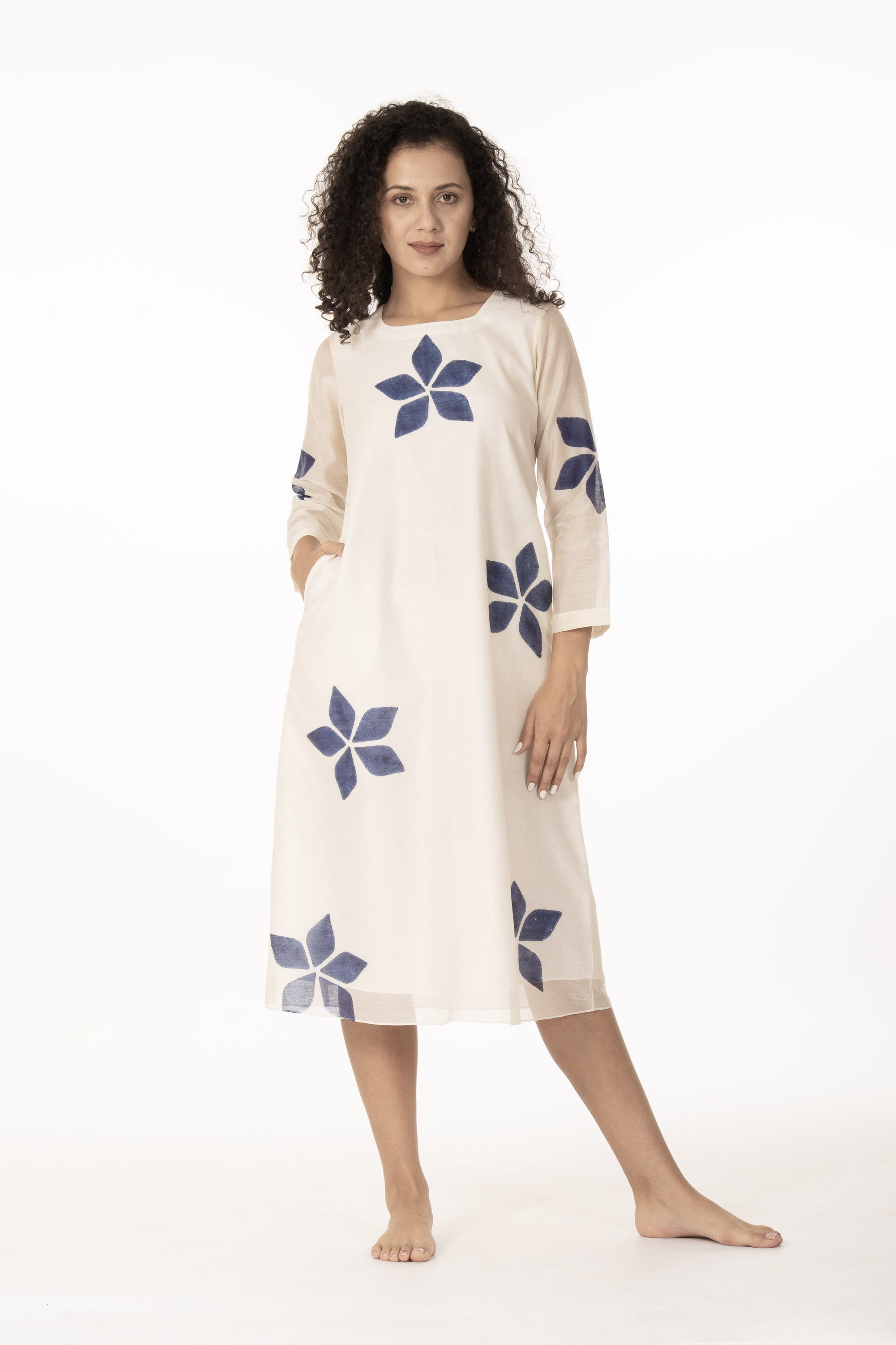Blue Bloom Kurta