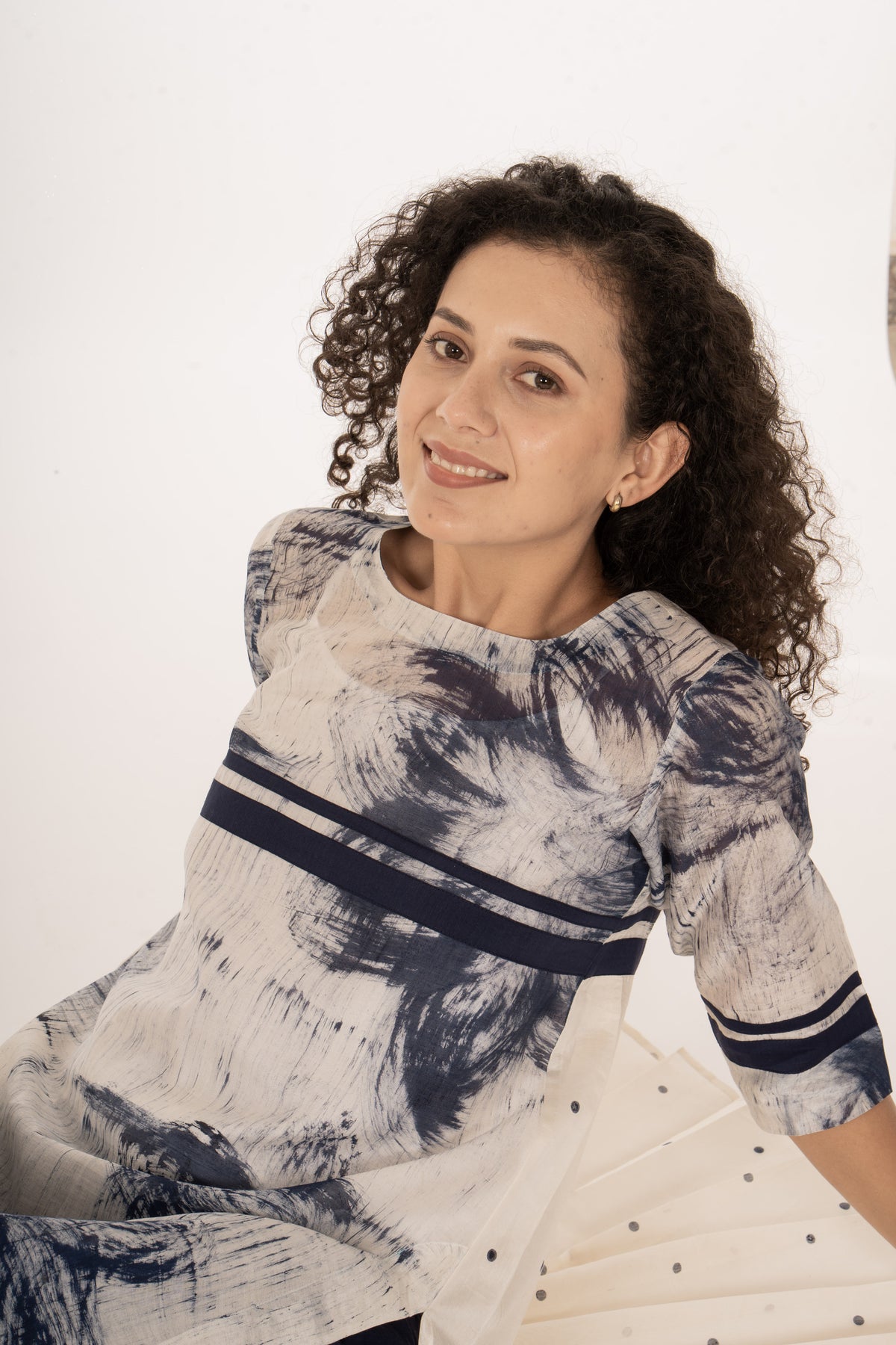 Indigo Bloom Kurta Set