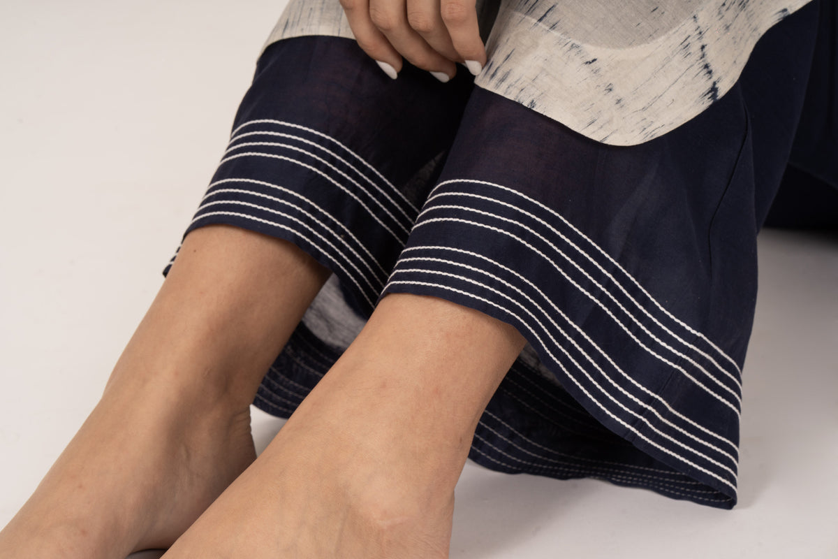 Indigo Bloom Kurta Set