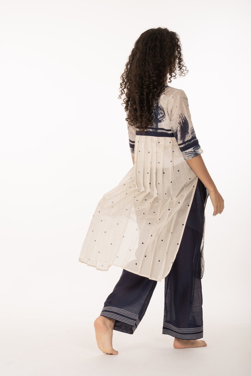 Indigo Bloom Kurta Set