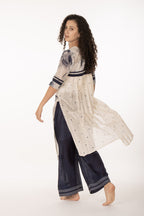 Indigo Bloom Kurta Set Co-ord