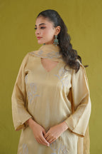 Sage Green Floral Embroidered Suit Set