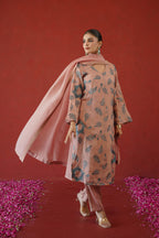 Pink Embroidered Suit Set