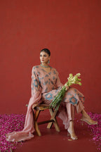 Pink Embroidered Suit Set