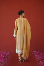Beige Floral Suit Set