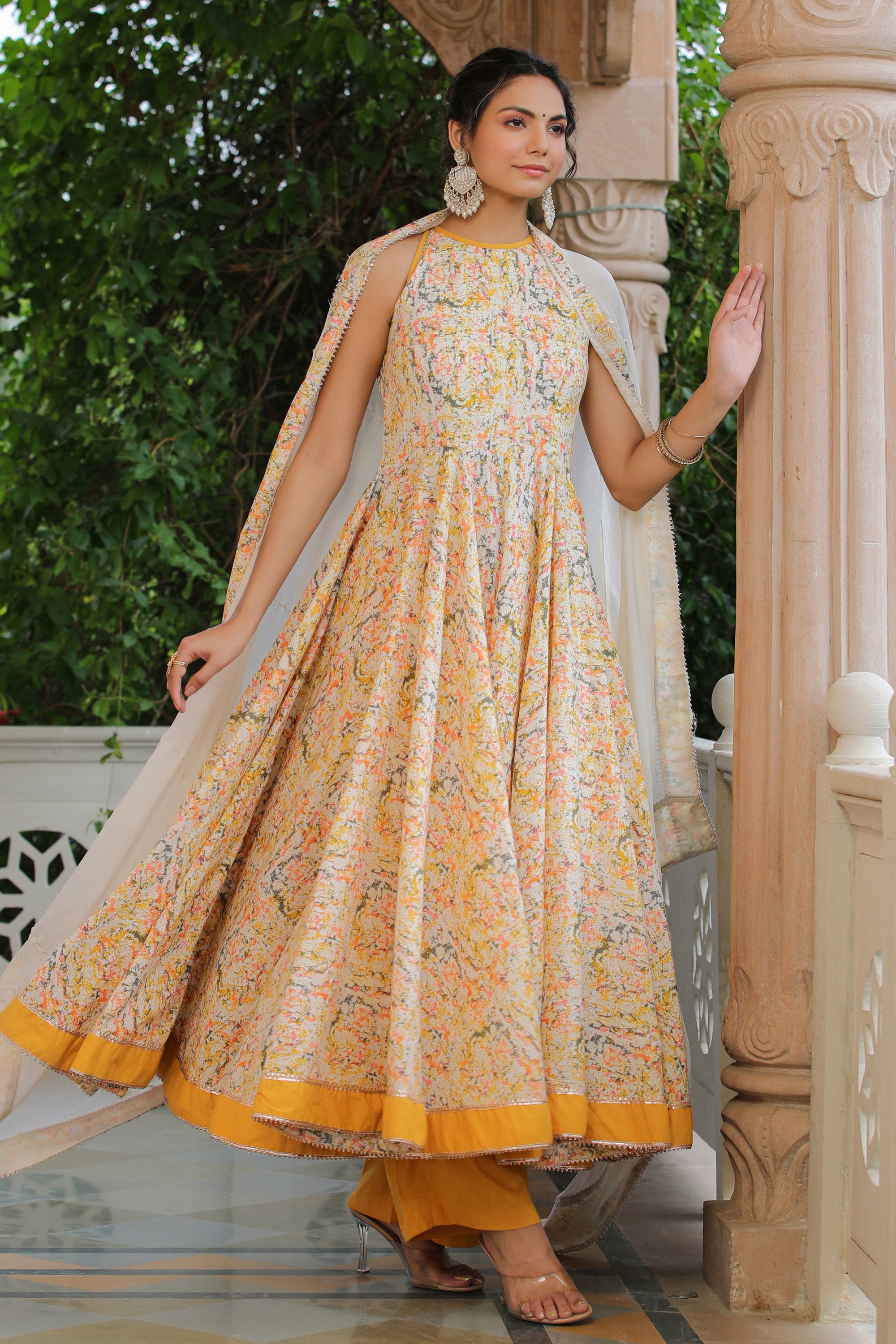 Multicolor Printed Cotton Suit- Set Of 3
