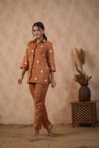 Shantoon Female Brown Coord Set