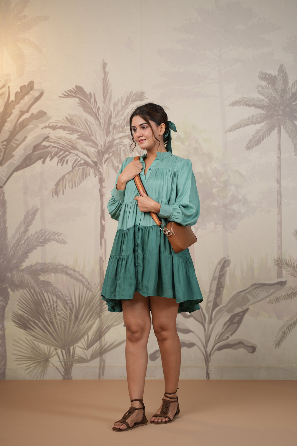 Shantoon Female Green Dress