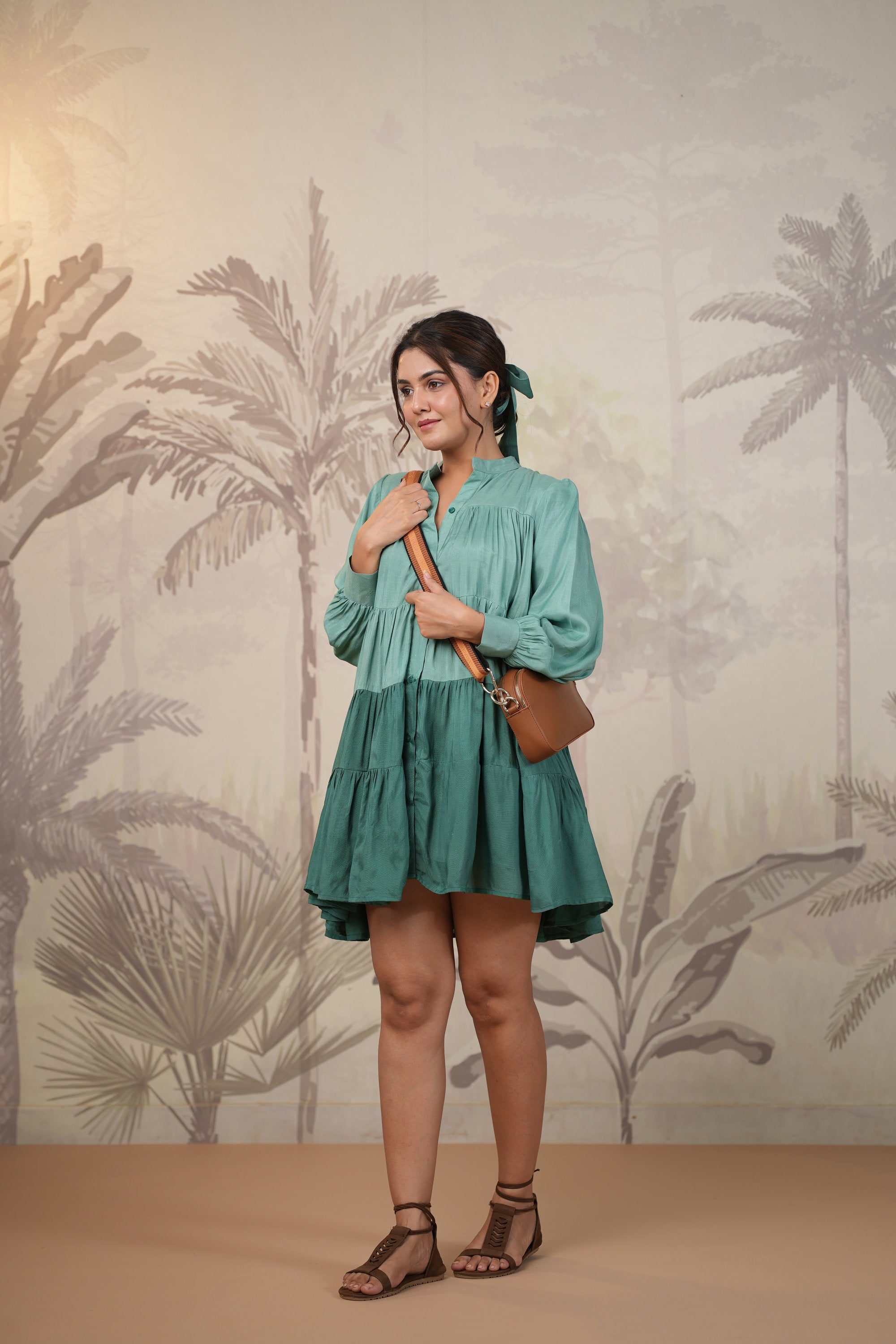 Shantoon Female Green Dress