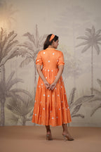 Shantoon Female Orange Dress