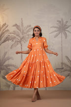 Shantoon Female Orange Dress