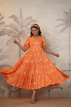 Shantoon Female Orange Dress