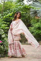 Wafer Cotton Sharara Set
