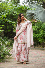Wafer Cotton Sharara Set