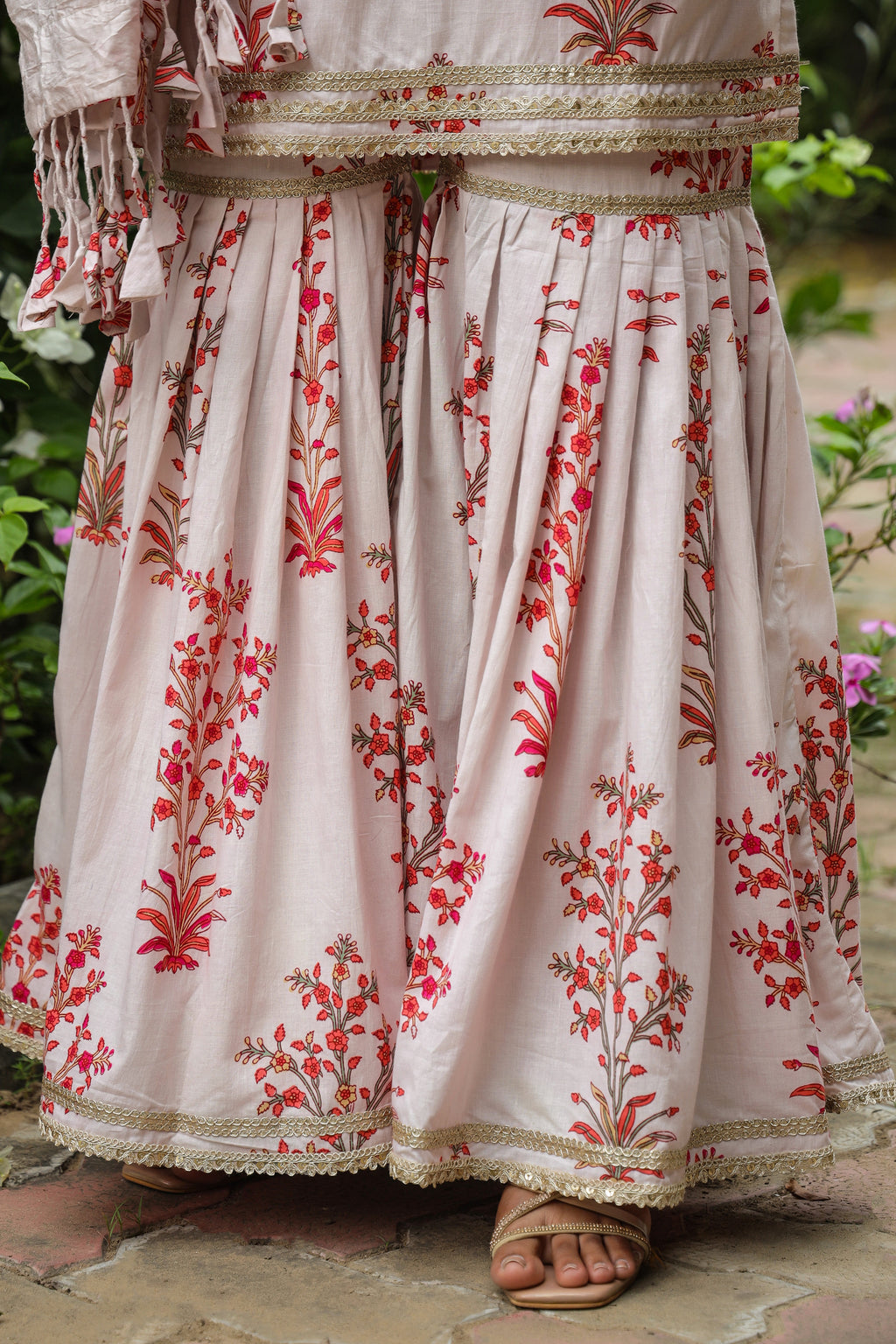 Wafer Cotton Sharara Set